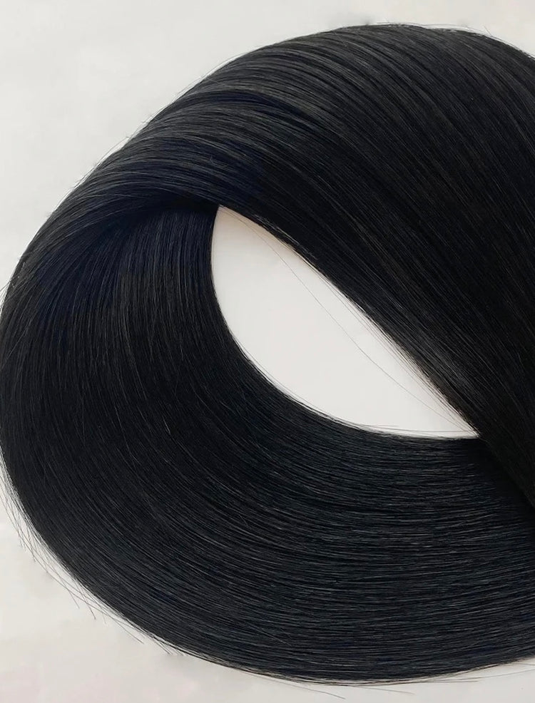 Shade #1 Jet Black hair color sample