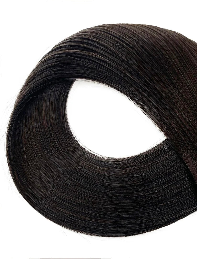 Shade #2 Dark Chestnut Brown hair color sample