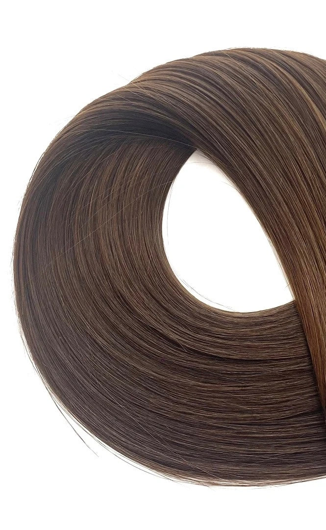 Shade #4 Chestnut hair color sample