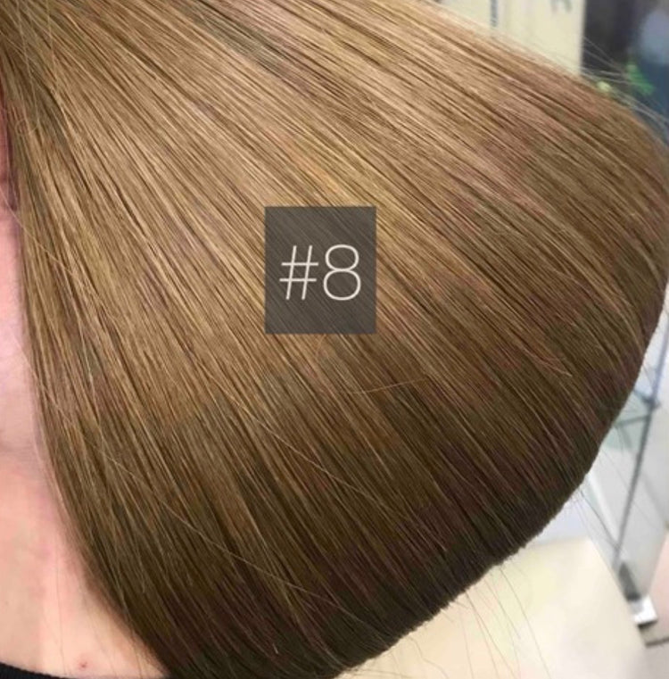 SHE shade #8 Light Blonde hair — close-up